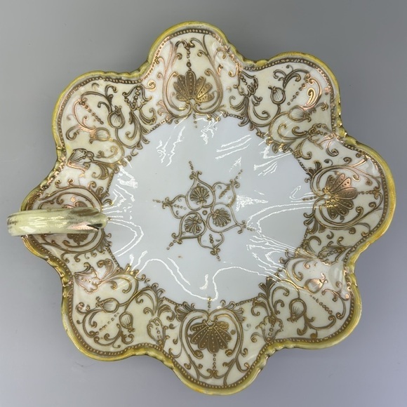 Antique Hand Painted Nippon Handled Dish - Picture 4 of 10